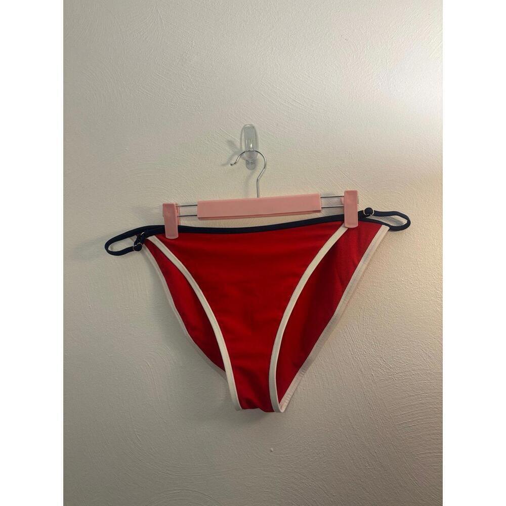 Wild Fable Red, White & Navy Blue Low Rise Bikini Bottoms Size Large